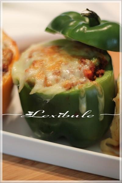 ~Poivrons farcis au porc épicé~ ~Poivrons farcis au porc épicé~