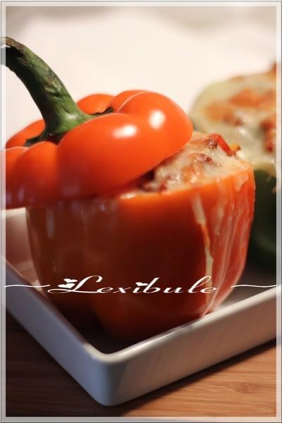 ~Poivrons farcis au porc épicé~ ~Poivrons farcis au porc épicé~