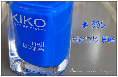 Kiko 336 Electric blue, LE vernis bleu