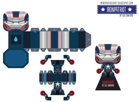 Blog_Paper_Toy_mini_papercraft_Iron_Patriot_template_preview Iron Patriot by Gustavo Santome
