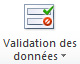 Validation des données