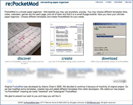 re:PocketMod, un agenda FVM*