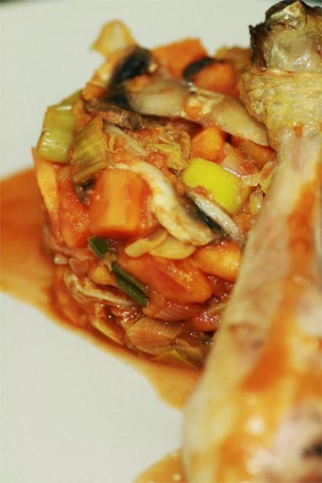 Poêlée de légumes {Recette paléo et The zone} poelee de légumes paléo cuisse de poulet