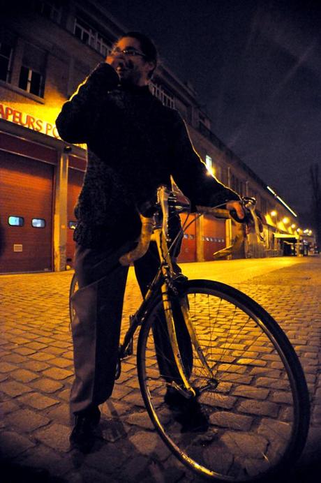 Laurent on Bike