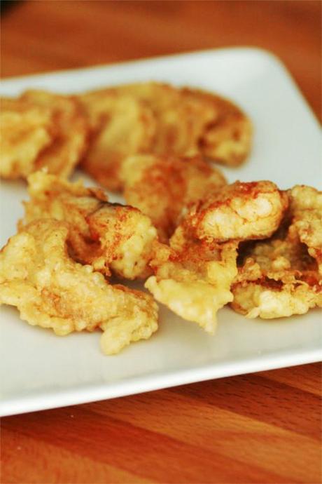 Tempura de filet de lieu noir et poires tempura filet lieu noir