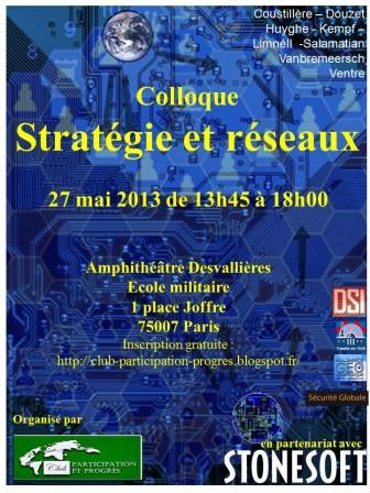 Stratégie et réseaux (Colloque - 27 mai)