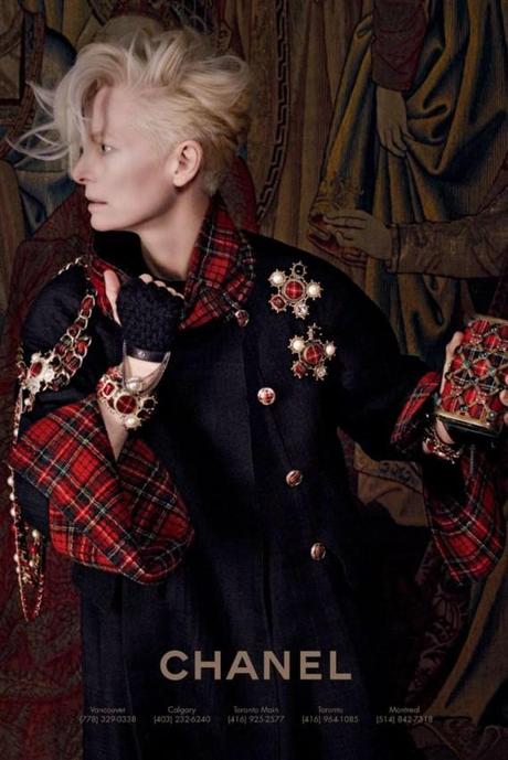 Tilda Swinton pour la Collection Chanel Paris-Edimbourg...