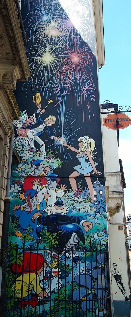 Les BD sur les murs des rues de Bruxelles...