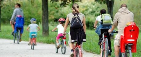 Promenades à vélo en famille