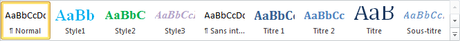 Astuces de mise en forme et mise en page Word Styles rapides