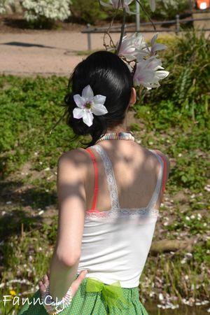 Ma Candyskirt, la jupe de mes rêves! Candyskirt de dos pour voir le noeud d'ajustement à la taille