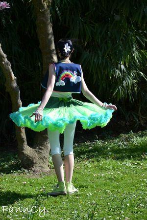 Ma Candyskirt, la jupe de mes rêves! Candyskirt, ça tourne avec le mini-gilet mon petit poney