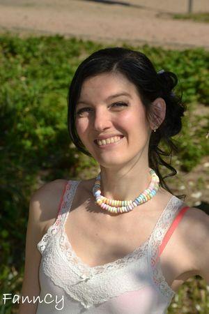 Ma Candyskirt, la jupe de mes rêves! C'est bon les colliers de bonbons