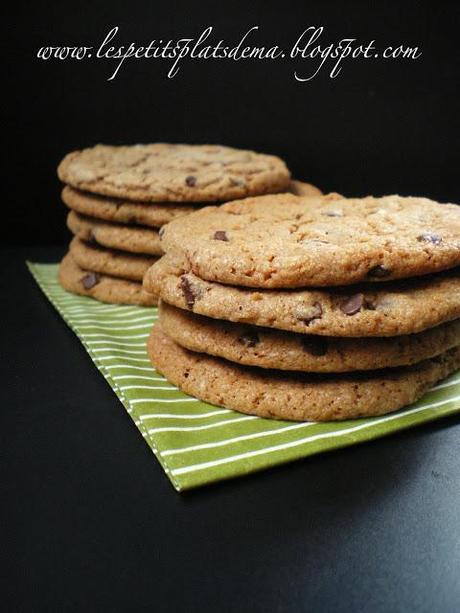 Cookies chocolat au lait et pépites de chocolat noir Cookies chocolat au lait et pépites de chocolat noir