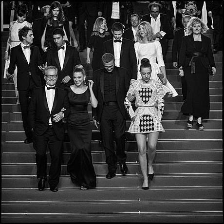 Benjamin Siksou monte les marches au festival de Cannes avec La vie d'Adèle redcarpetcannesLaviedAdele3