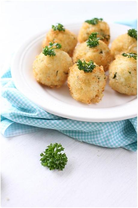 Boulettes frites de risotto au persil