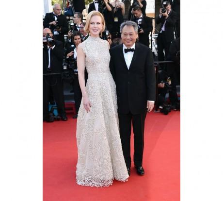 Les plus beaux looks du Festival de Cannes 2013: Jour 9 Les deux membres du jury, Nicole Kidman en robe Valentino haute couture printemps-été 2013, accessoirisée de bijoux Cathy Waterman et Ang Lee