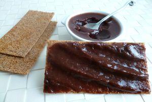 tartinade allégée pralinée avec Konjac cuisine (sans sucre et sans beurre) P1030764
