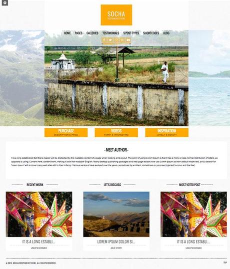 10 thèmes wordpress pour créer un site de voyages Socha