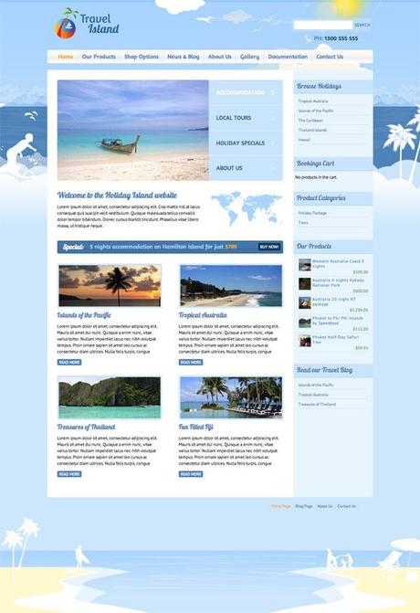 10 thèmes wordpress pour créer un site de voyages Travel Island