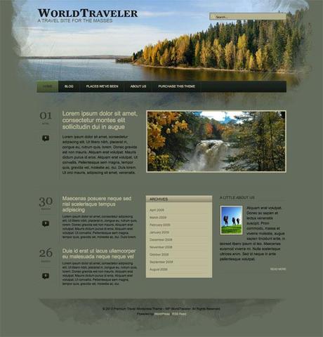 10 thèmes wordpress pour créer un site de voyages WorldTraveler