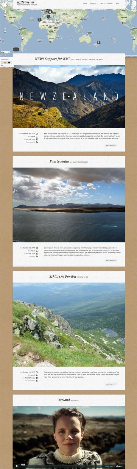 10 thèmes wordpress pour créer un site de voyages Traveller