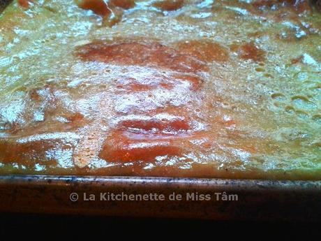 Banh Gan surface dorée La Kitchenette de Miss Tâm Flan vietnamien au lait de coco (Bánh Gan)