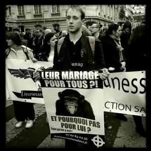 Manif de la honte : l’UMP cautionne les violences fascistes (Photo (c) Alain Keler / MYOP)