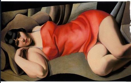 Exposition : L’ Art Nouveau à la Pinacothéque Tamara de Lempicka La Tunique rose Avril 1927 Huile sur toile