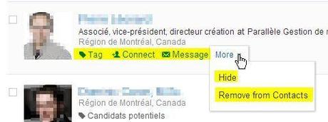 LINKEDIN CONTACTS: OPTIMISEZ VOS RELATIONS AVEC VOS CONTACTS Linkedin contacts options 2