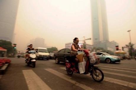 Pollution de l'air en Chine, à Wuhan Photo DR