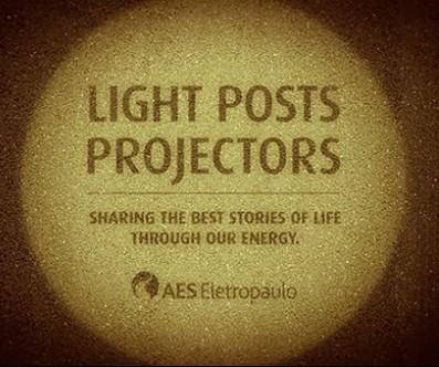 Light posts projectors