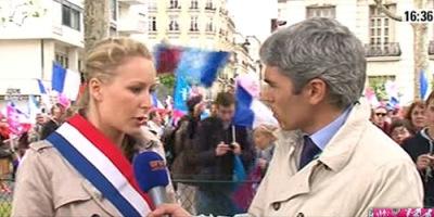 Lapsus de Marion Maréchal-Le Pen : « Grâce à ses députés » – 26 mai 2013 MarionBFM