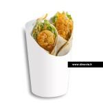 pot wrap en carton blanc vaisselle à emporter