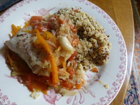 Dos de merlu en papillote à l'orientale paris luxembourg 006