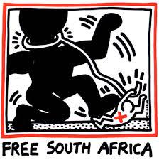 Affiche distribuée lors d'un rassemblement contre l'apartheid