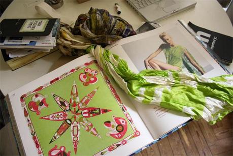 Intérieur d'artistes / KIM NGUYEN foulards Kim pour lovmint