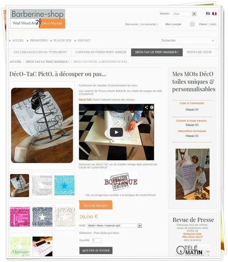 Presque rien... Partenariat Mes mots déco- site