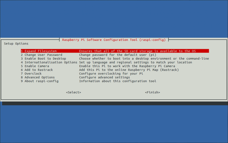 Raspberry Pi, mes premiers pas raspi-config