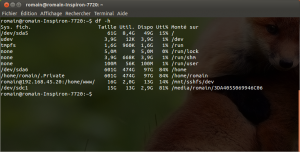 Raspberry Pi, mes premiers pas terminal-df-cmd
