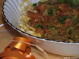 Canard épicé au lait de coco canard