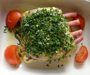 Carré de cochon aux herbes cuit à basse température carré de cochon aux herbes