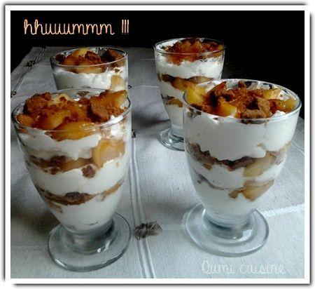Mes recettes vos réalisations 107 verrines pomme spéculoos façon tiramisu oumi