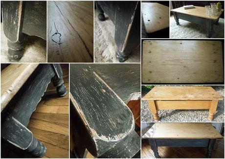 Sauvetage en montagne!☺ Table basse pieds moulurés-montage