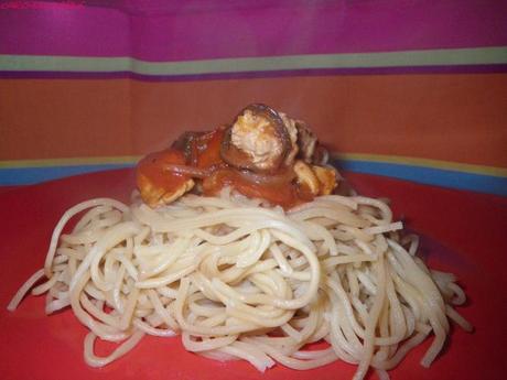 Nouilles chinoises dinde, poivrons et aigre douce pate-chinoise-2.jpg