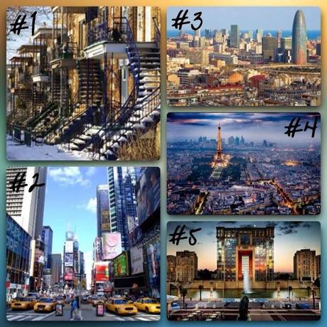 Top 5... Mes villes préférées Top 5... Mes villes préférées
