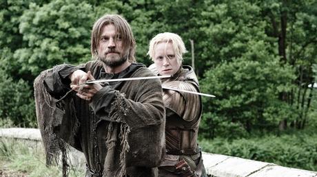 Nikolaj Coster-Waldau (Jaime Lannister) et Gwendoline Christie (Brienne De Torth)