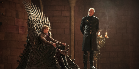 Jack Gleeson (Joffrey Baratheon) et Charles Dance (Tywin Lannister)