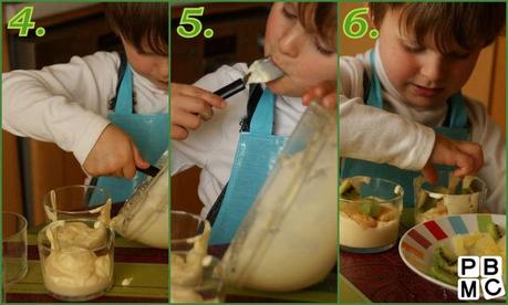 La recette en étape des enfants du Tiramisu aux Fruits