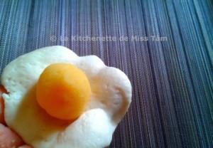Banh Cam Farce Pâte La Kitchenette de Miss Tâm Boules de sésame aux haricots mungo (Bánh Cam / Bánh Rán)